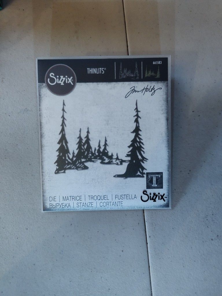 Tim Holtz Sizzix Alterations Thinlets Dies - Tall Pines