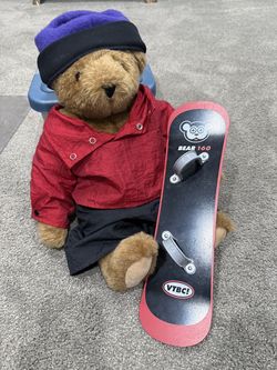 17” Vermont Teddy Bear Company Snowboard Bear