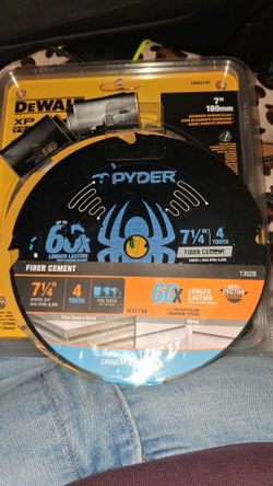 Spyder 7-1/4" 4-Tooth Fiber Cement Circular Saw Blade