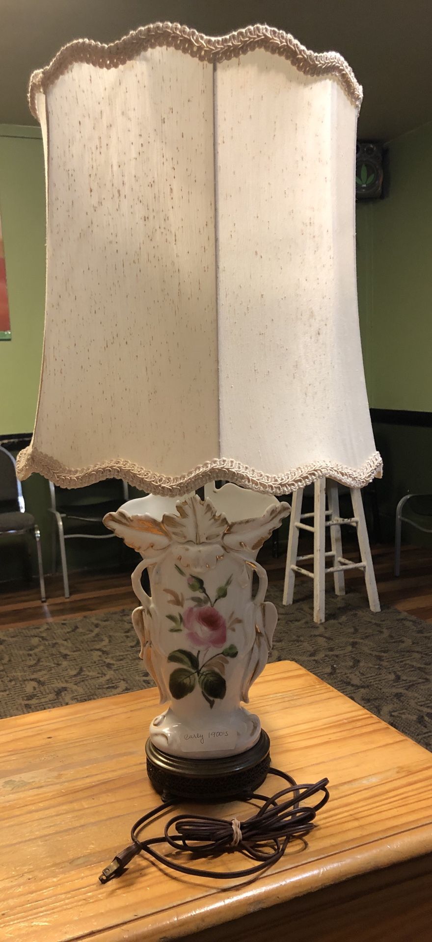 Antique Early 1900s Lamp No Shade