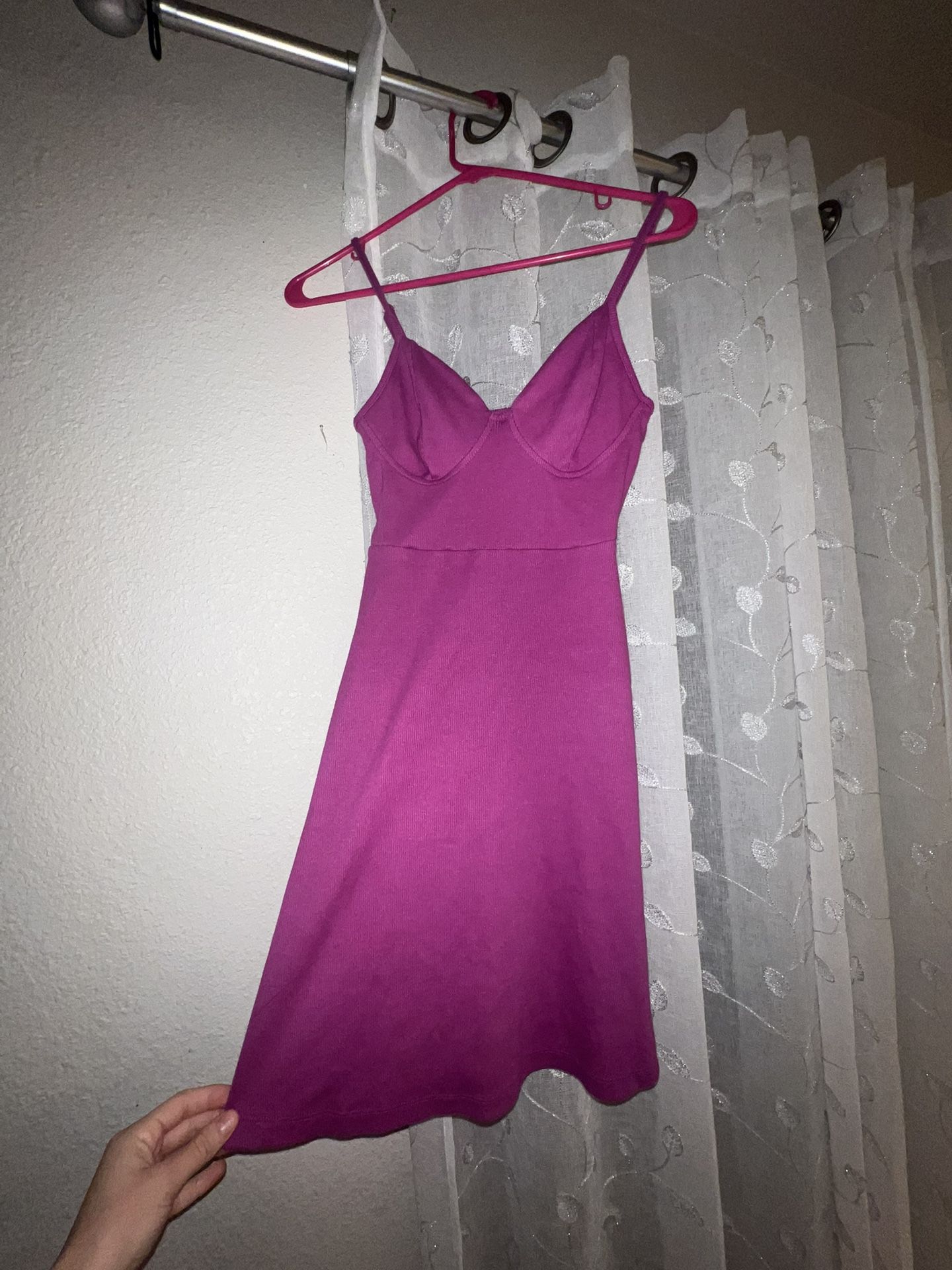 Purple Short Loose Dress 