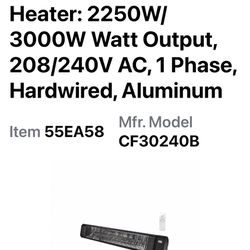 Aura Series Radiant Heater 3000W
