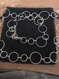 Long Silver Necklace
