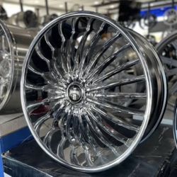 DUB Suave Chrome 26” Rims
Brand New
26x9.5 wheels