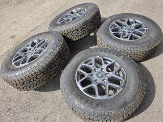 17" ford ranger gray factory wheels and tires