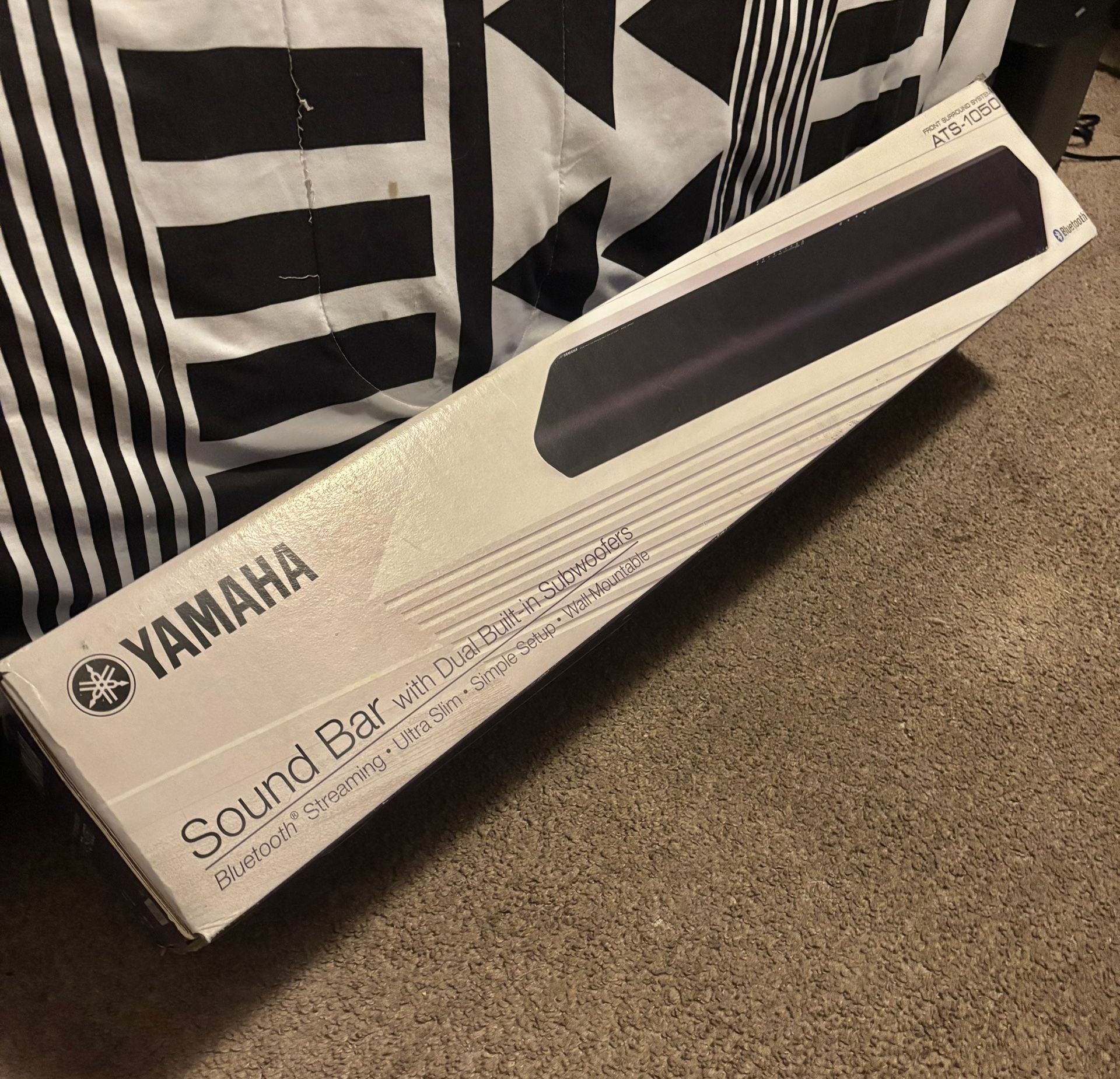 Yamaha ATS-1050 2.1 Channel Bluetooth Sound Bar System | Built-In Subwoofers | DTS Virtual:X | Home Theater Upgrade