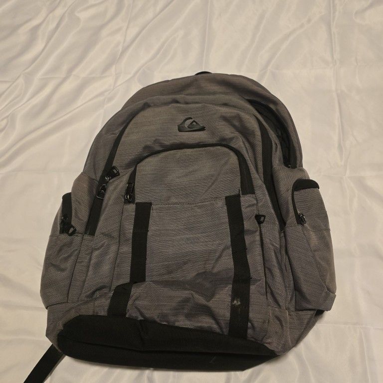 Quiksilver Gray Backpack - Spacious & Durable