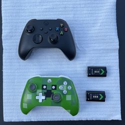 2 Controllers 2 batteries and battery charging station