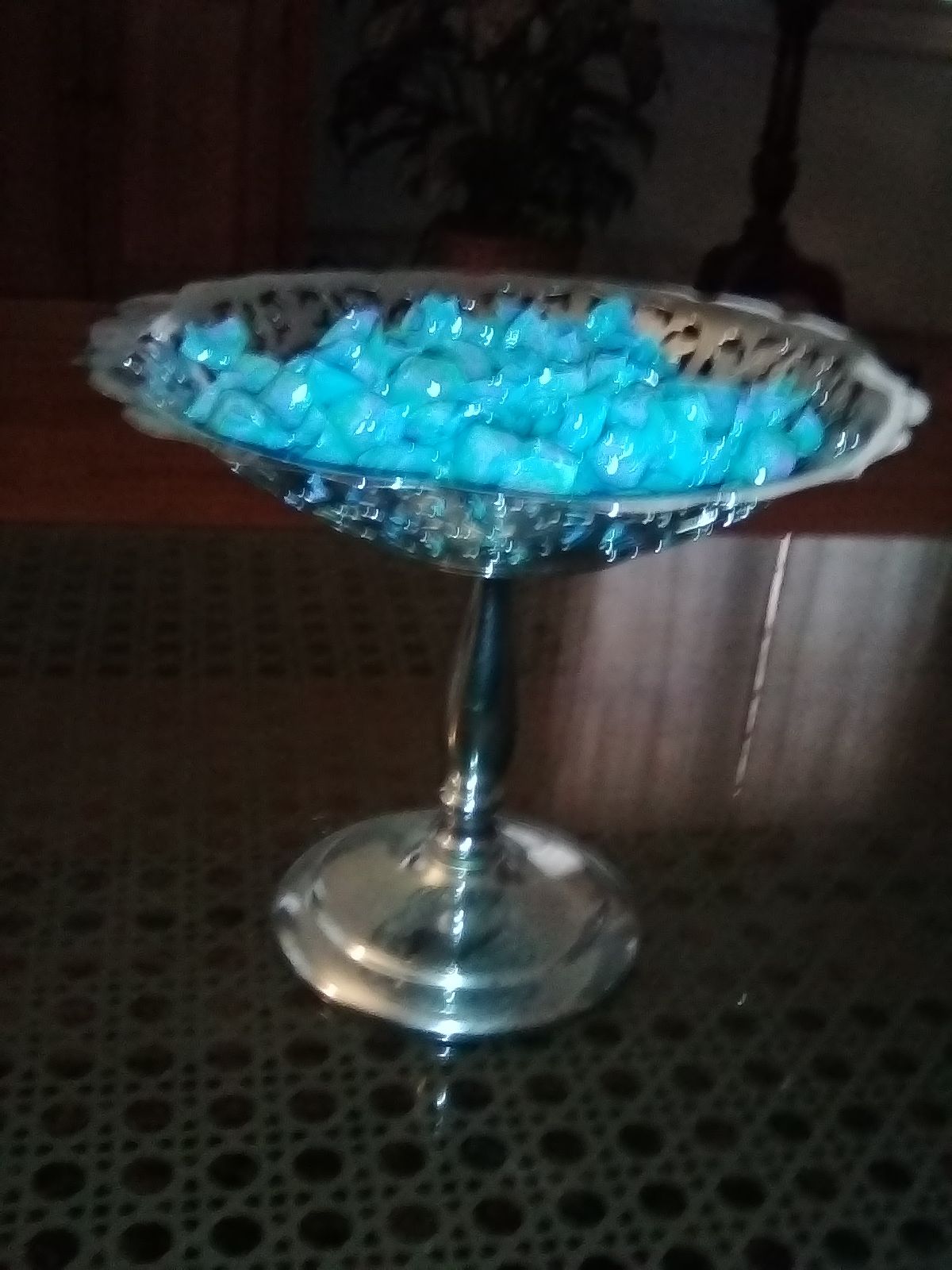 Metal candy dish