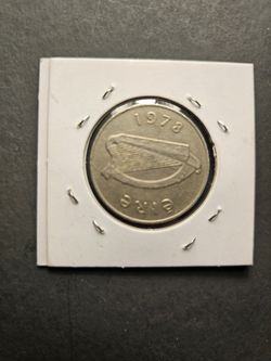  1978 Ireland 10 pence coin