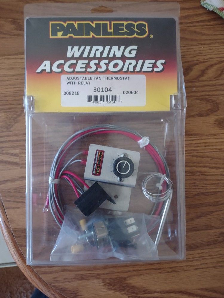 New Adjustable Fan Thermostat with relay kit made by Painless. It's new