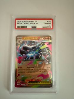 Pokemon psa10 mega charizard x ex #13