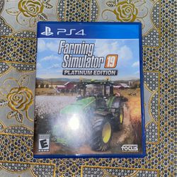 Farming Simulater 19 Platinum Edition For PS4 Fs19 