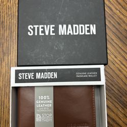 NWT Steve Madden men’s genuine leather wallet