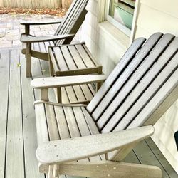 2 Adirondack Chairs + Table - All Weather 