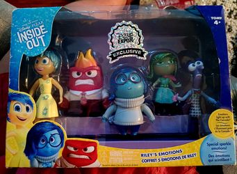 D23 2015 " EXCLUSIVE"  Disney Pixar Inside Out Riley's Emotions Figure Set**TAKING OFFERS *&