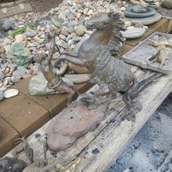 1850s Bronze Casting Of A Marley Horse And Trainer