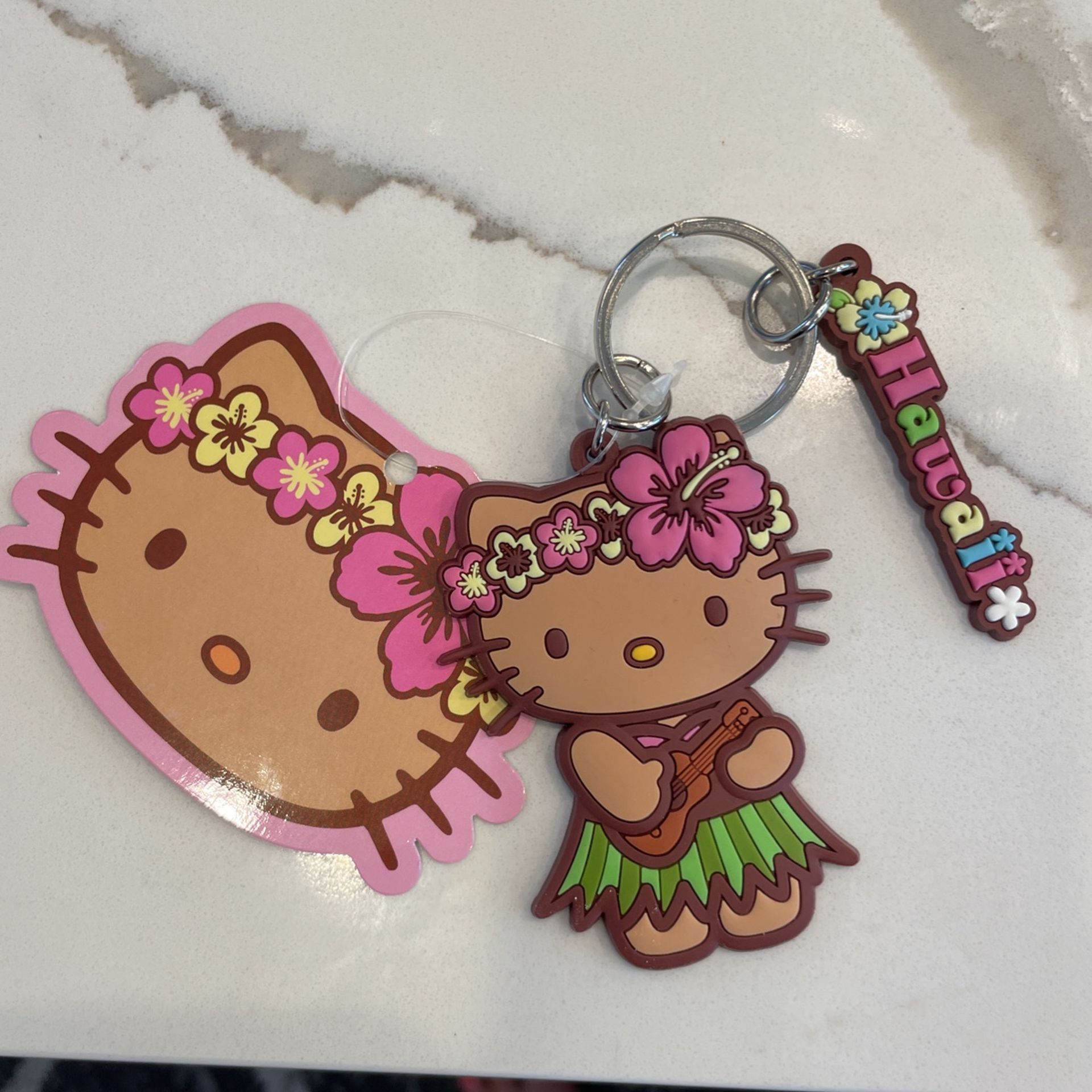Hello Kitty Sanrio Keychain Hawaii NWT