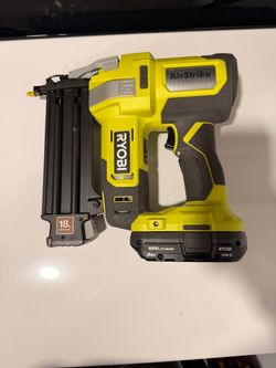 Ryobi 18V AirStrike 18GA Brad Nailer with Battery with charger