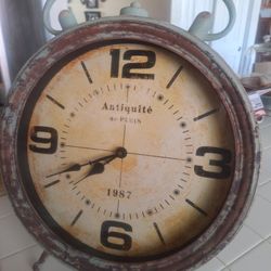 Stand Up Metal Clock