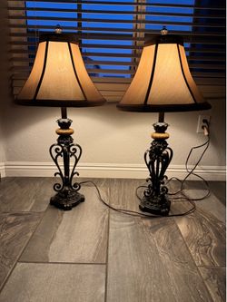 f Chris Madden Orleans French Traditional Table Lamps.