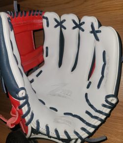 Brand New Z Glove I Pocket Infielders Baseball Glove Navy Red White Size 12"