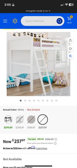 Full Size Loft Bed Dorel Living Model#DA8237W