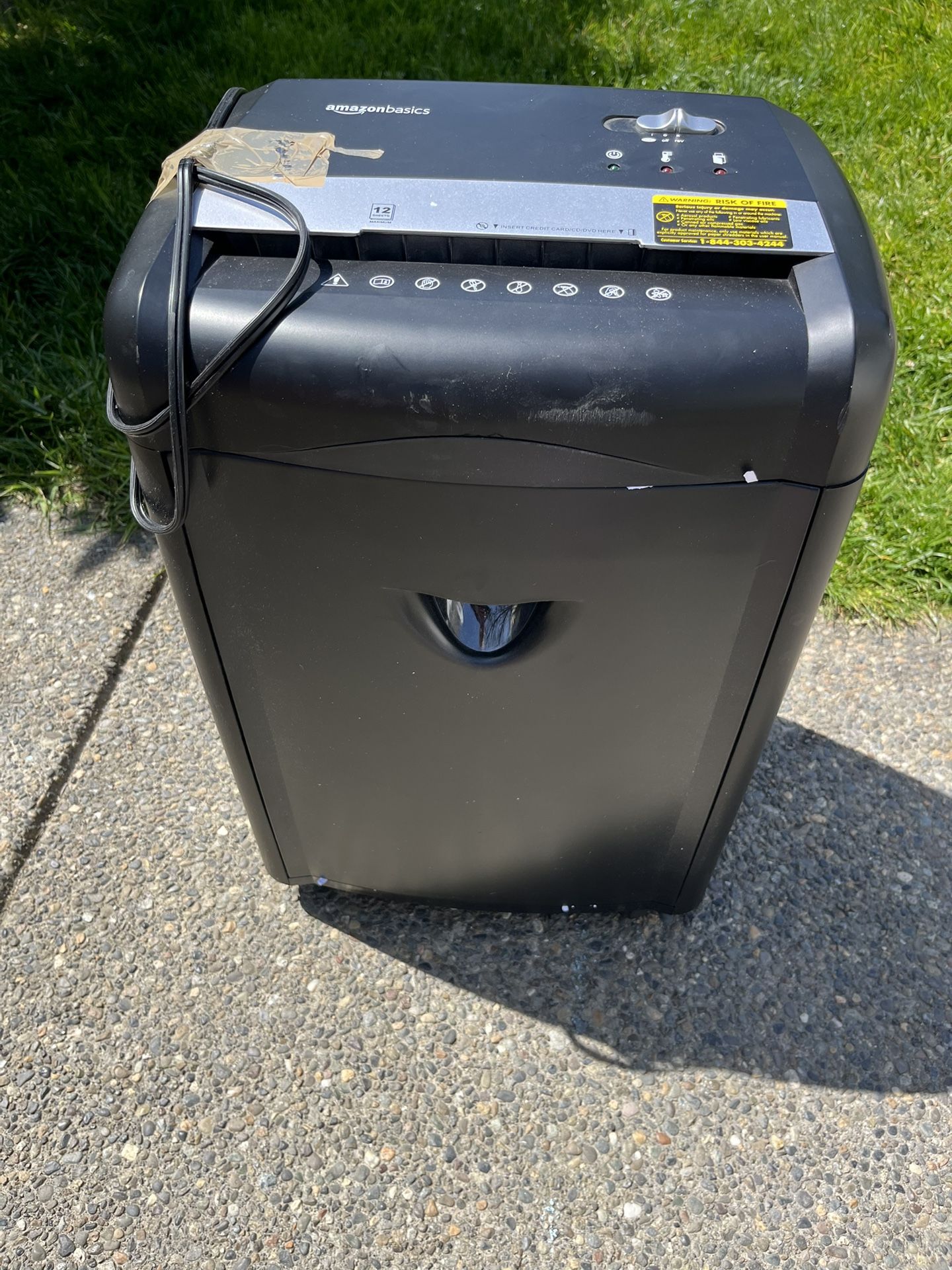 Amazon Basics Paper Shredder On Wheels