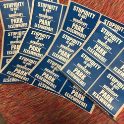 Funny Handicap Stickers