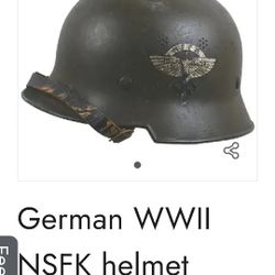 RARE GERMAN NSFK HELMET