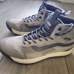 Vans Ultrarange Exo Hi MTE Drizzle Gray Hiking Shoes Sneaker Boots Mens Size 8.5
