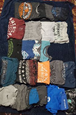 American fighter shirts and 2 affliction shirts x large and xx large