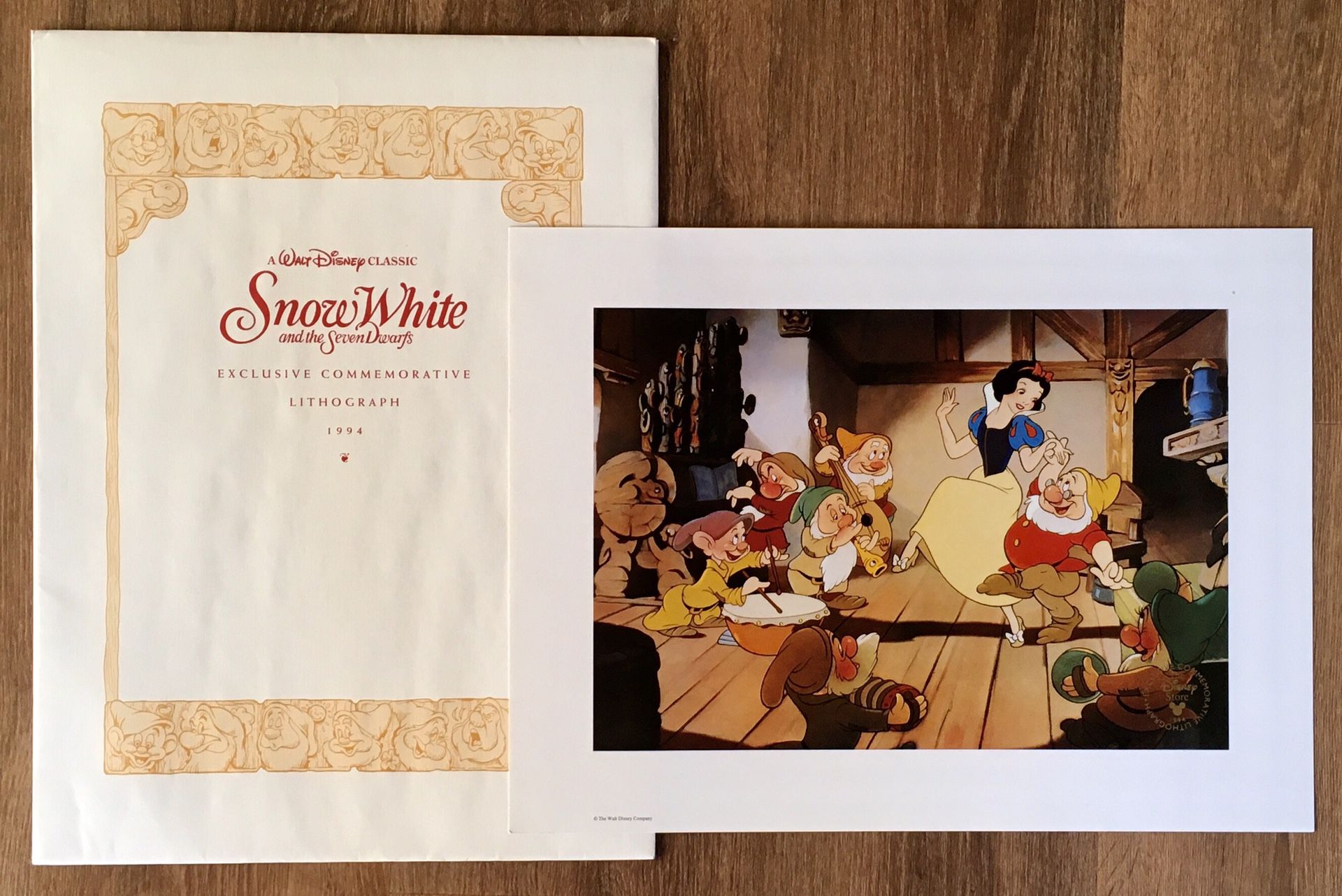 Walt Disney’s Snow White & the Seven Dwarfs Exclusive Commemorative Lithograph