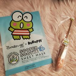 Keroppi Makeup Brush & Face Mask