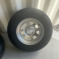 New 205-75-14inch  trailer tire With 5-lug galvanizedrims.$140/each