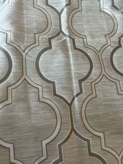 Like New Z Gallerie set of 3 drapery panels/curtains