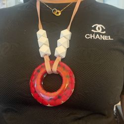 Red And White Fashion Necklace
