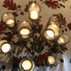 Thanksgiving Center Table Candle Holder 