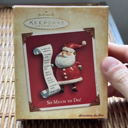 Hallmark So Much To Do Keepsake Ornament (2004)