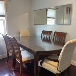 wooden dining table 