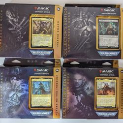 Magic: The Gathering Universes Beyond Warhammer 40,000 Collector’s Edition Commander Deck Bundle - All 4 Decks