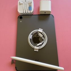 Apple Ipad Mini 6th Generation (2021/ 8.3” Liquid Retina ) 64GB WiFi + cellular (5G Unlocked) with pen, case & Accessories (256GB $569) 