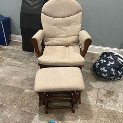 Nursing Chair With Footstool