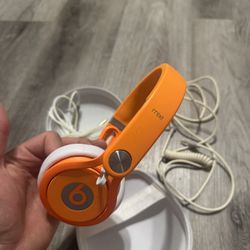 Beats by Dr. Dre Mixr Headband Headphones - Neon Orange Limited
