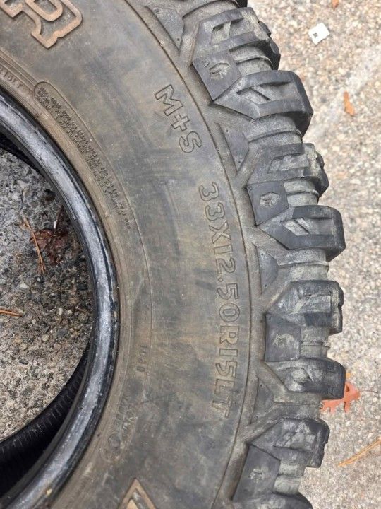 4 Matching 33X12.50R15LT Tires