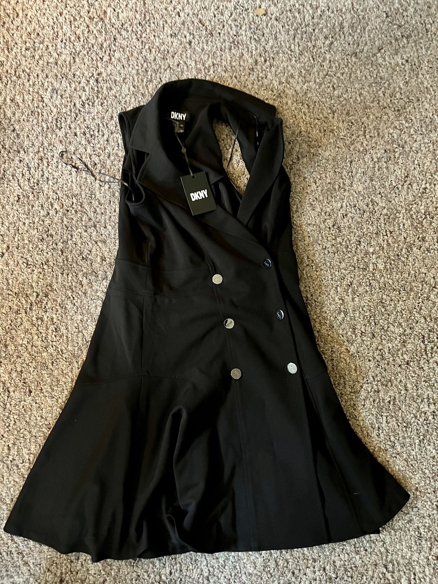 DKNY Black Dress Size 4 Girls/Womens Unworn W/ Tags