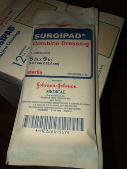 For TRAINING first aid. Surgipad 5” x 9” Combine Dressing