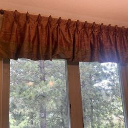Valance On Brass Rod
