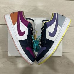 Jordan 1 Low ‘Mismatched-Purple Magenta’