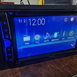 PIONEER DOUBLE DIN TOUCHSCREEN BLUETOOTH DVD CD USB AUX AM FM BACKUP CAMERA